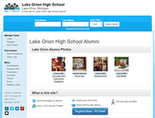Tablet Screenshot of lakeorionhighschool.org